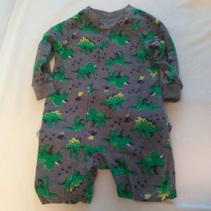 Fleece zipper pajamas